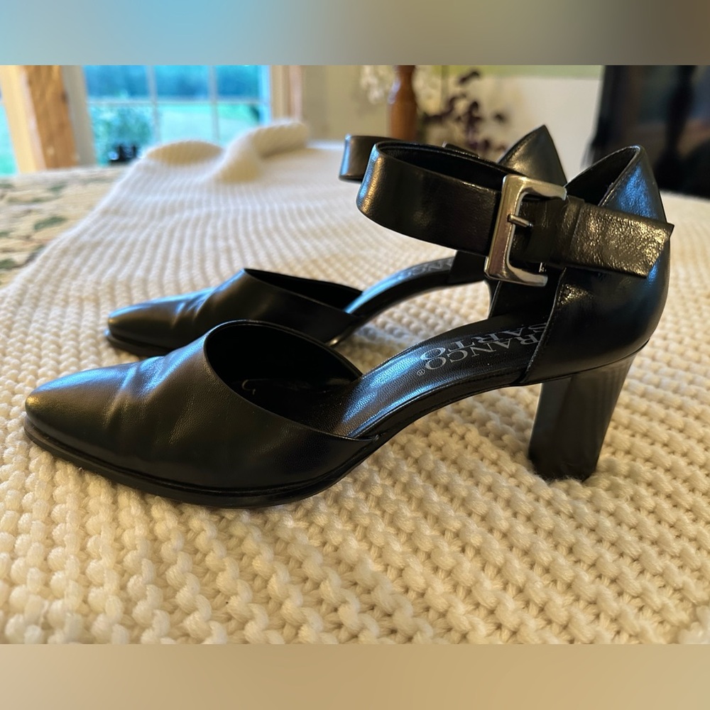 Franco Sarto 8.5 dress Maryjane black dress heel pre-owned very good condition